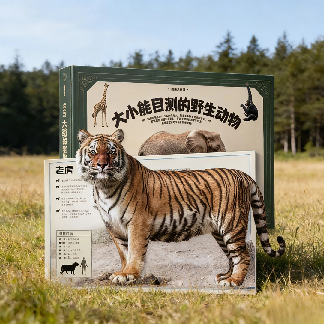 大小能目测的野生动物科普百科绘本海洋3岁早教启蒙绘本认知全书