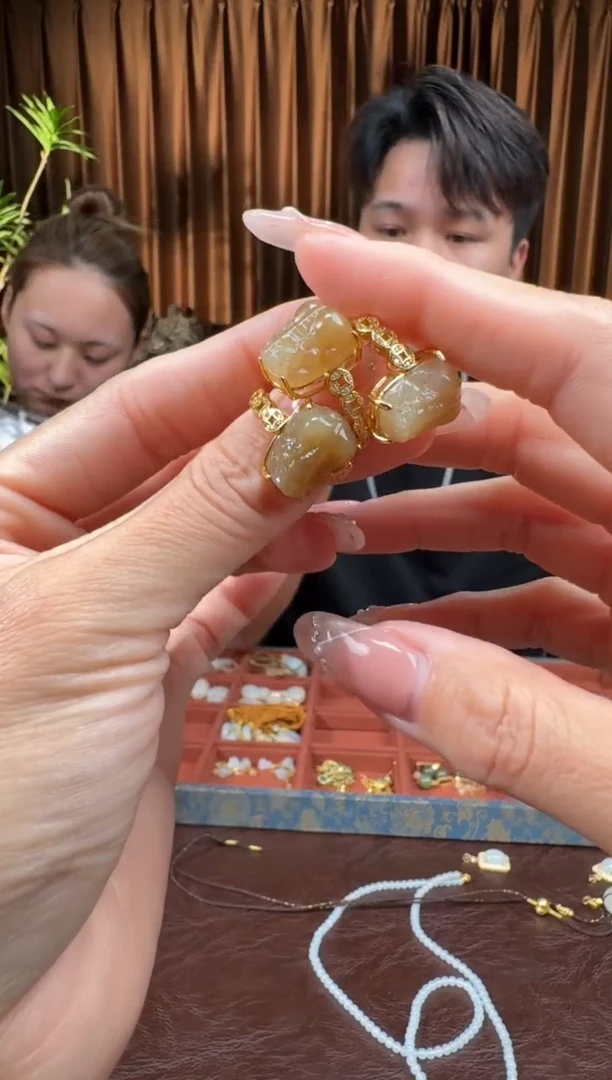 和田玉银S925镶嵌颈饰22吴倩8.11多样性拍一发一