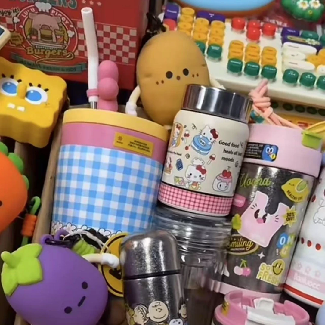 【玲子】Y1孤品水杯之都源头工厂小学生网红斜挎简约保温杯水杯