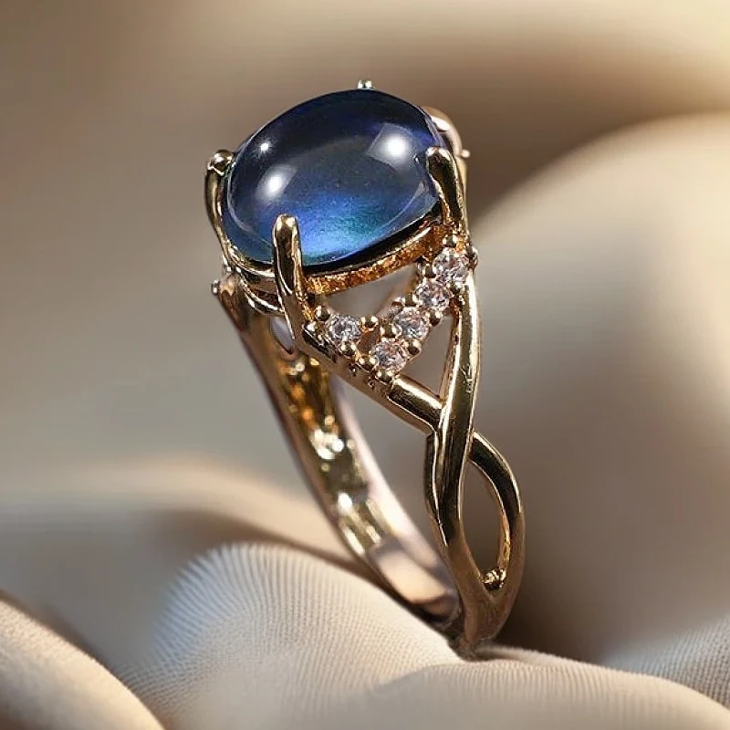 轻奢 小众 感温 可调节戒指-LWL-1A