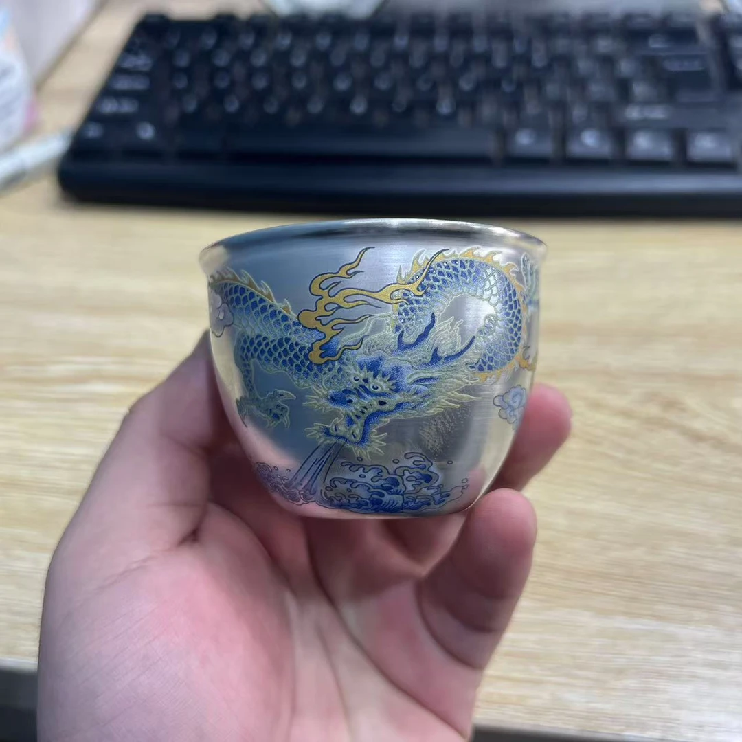 龙吸水青龙银杯A1111