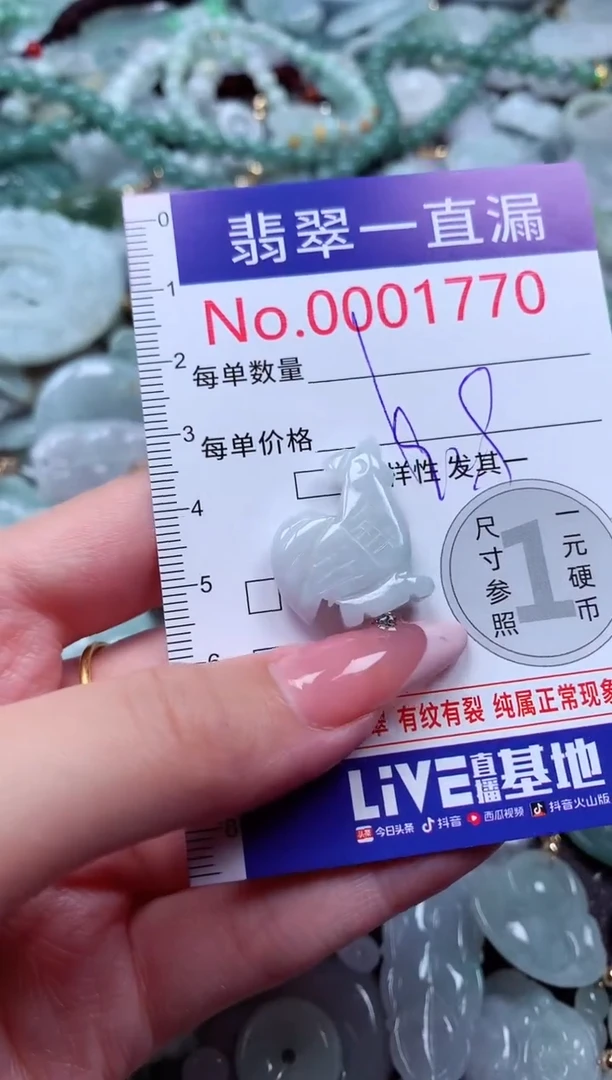 翡翠未镶嵌吊坠(不含链)1770