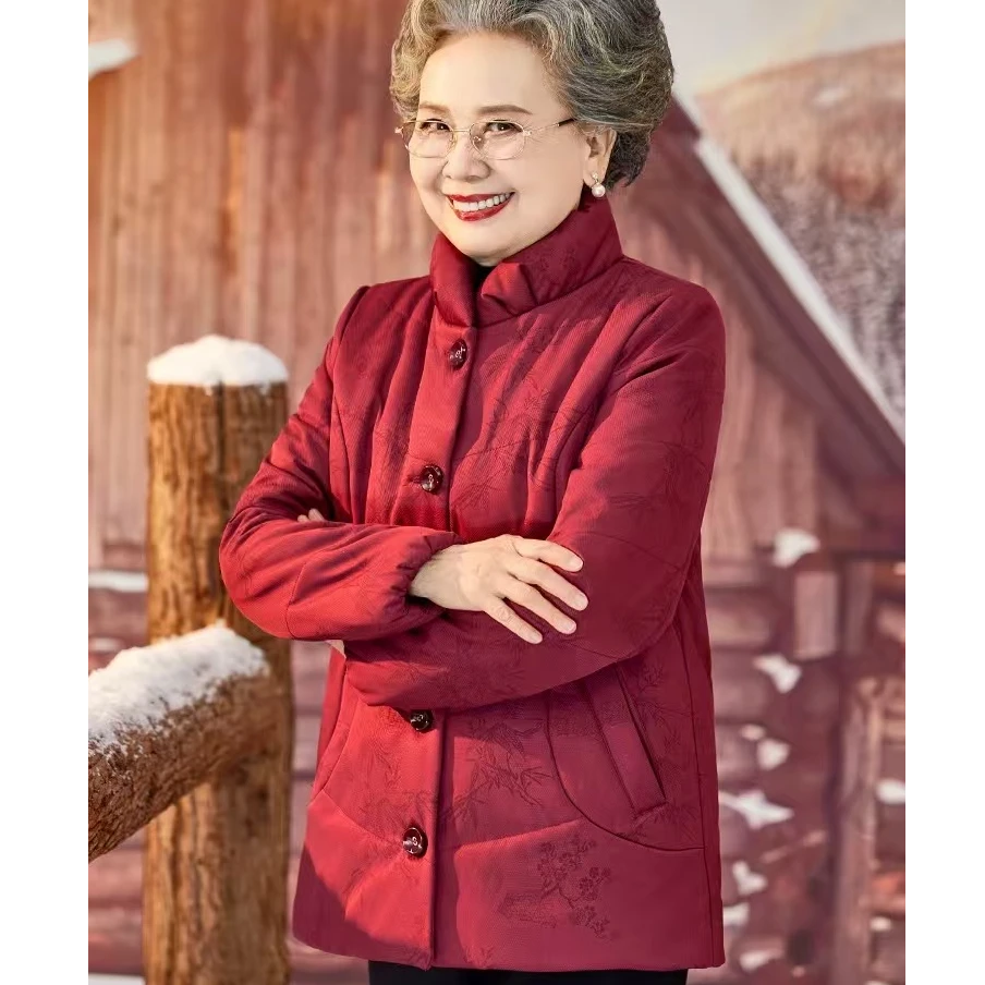 951-1000断码特价 中老年女装冬季外套妈妈衣服洋气奶奶装冬天