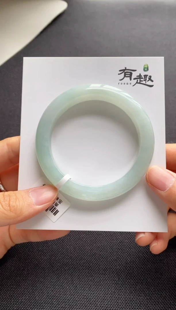 未镶嵌手镯翡翠53.9正圈