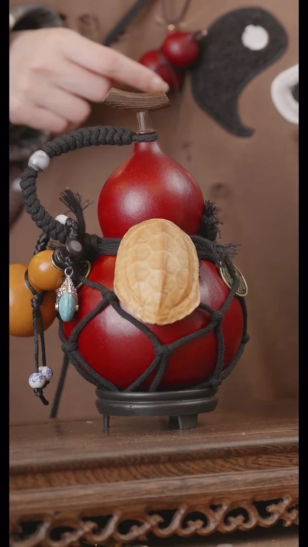 【闪购商品】274号精品天然大漆工艺防渗内胆酒葫芦~