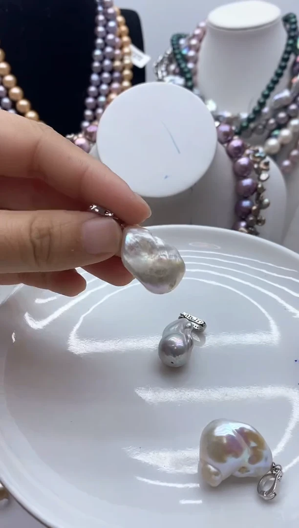 【闪购商品】淡水珍珠颈饰钛钢11