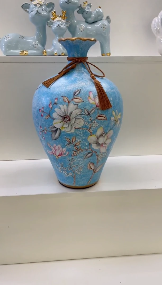 陶瓷玉兰花花瓶（053大）