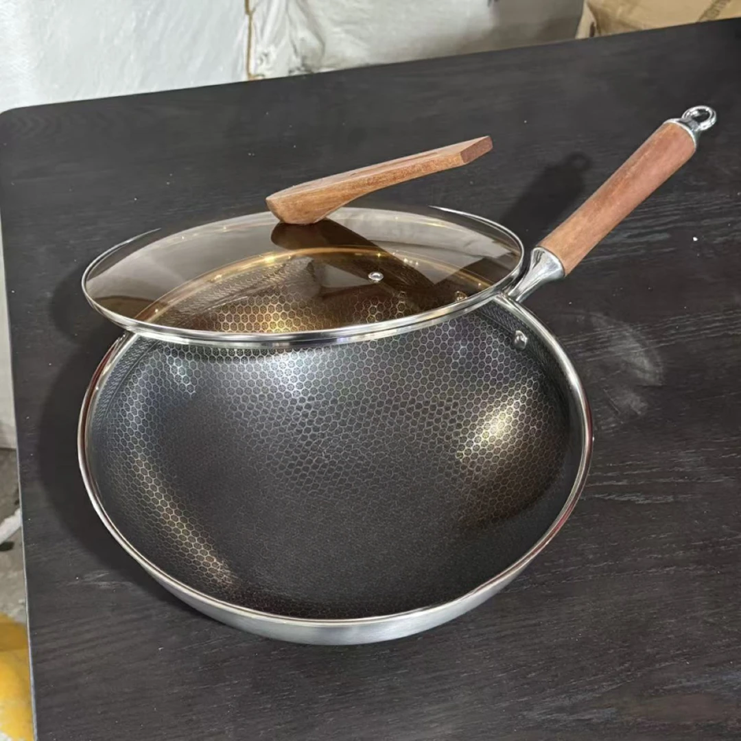 C3220#（外径32cm）不锈钢炒菜锅库存尾货（新三楼）33162