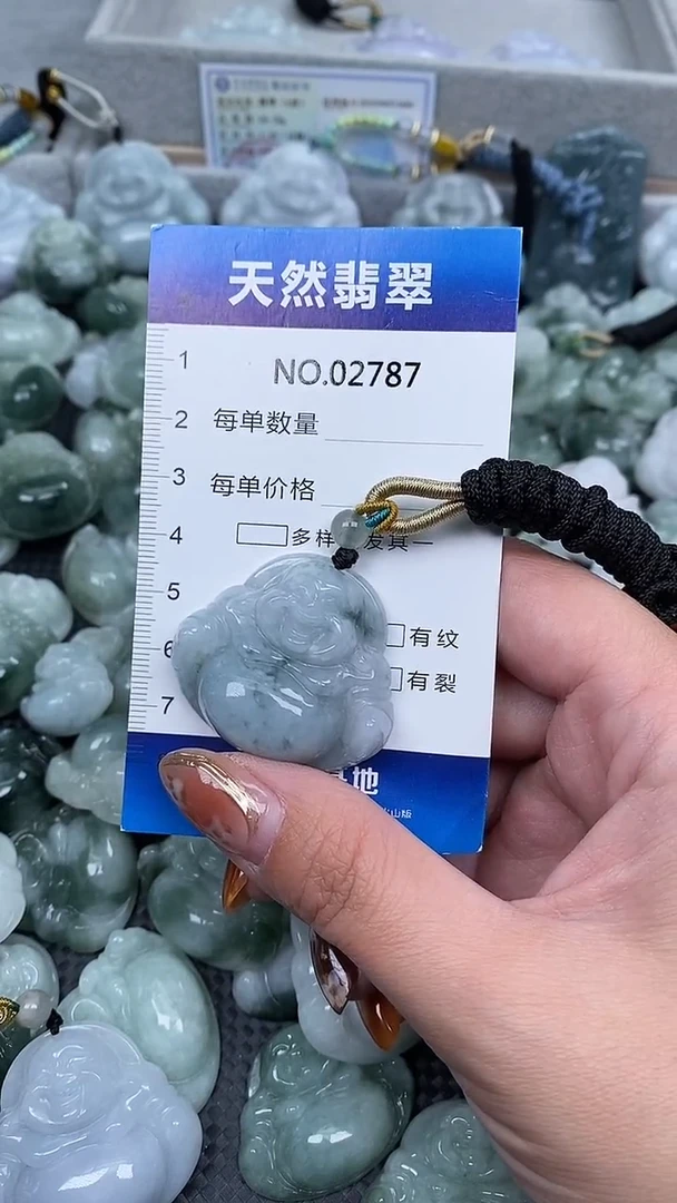 颈饰未镶嵌翡翠纯天然A货翡翠2787