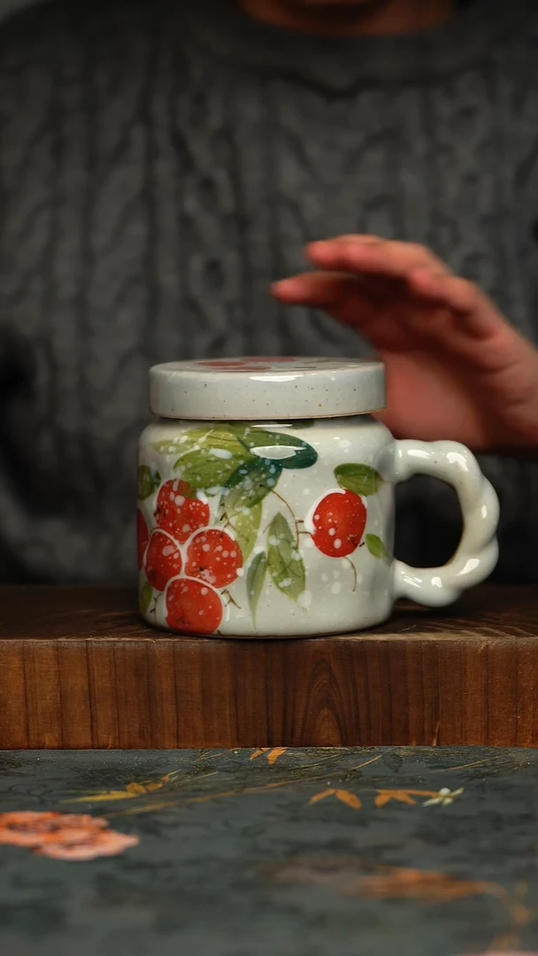 瓷片釉下彩手工手绘同款陶器