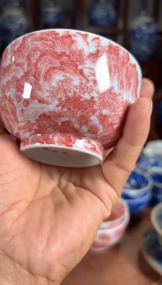 杯五彩瓷器杯子瓷器杯子