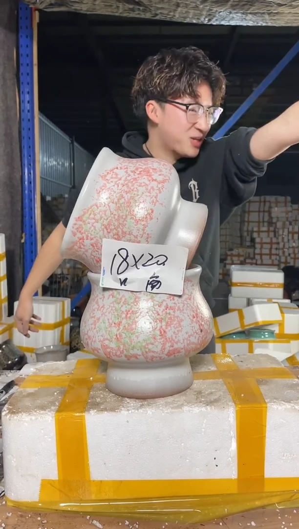 紫砂花盆宜兴紫砂粗陶花盆18-20