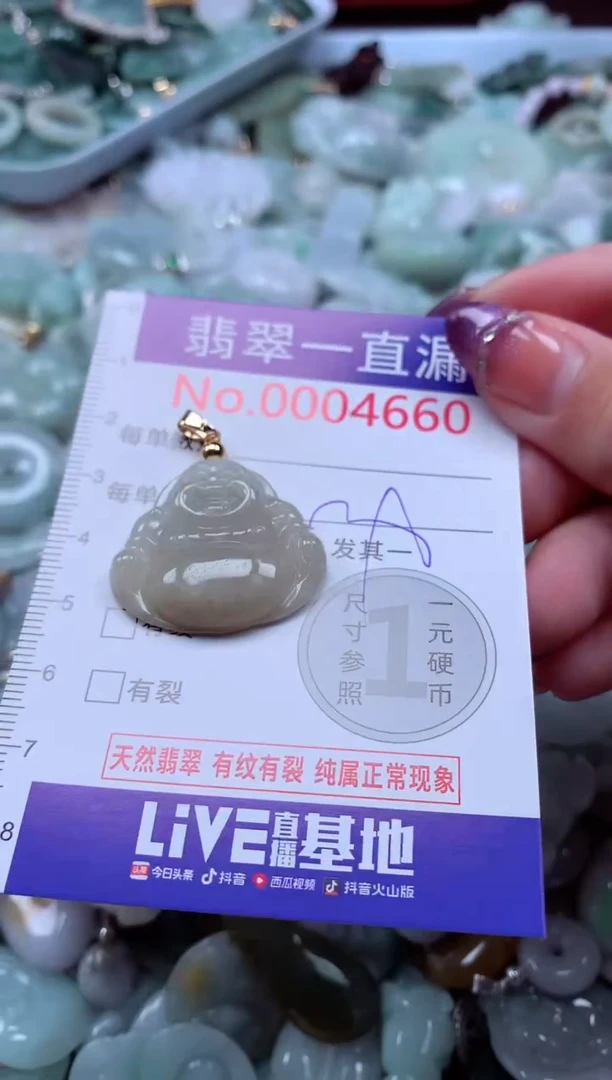 翡翠未镶嵌吊坠(不含链)4660