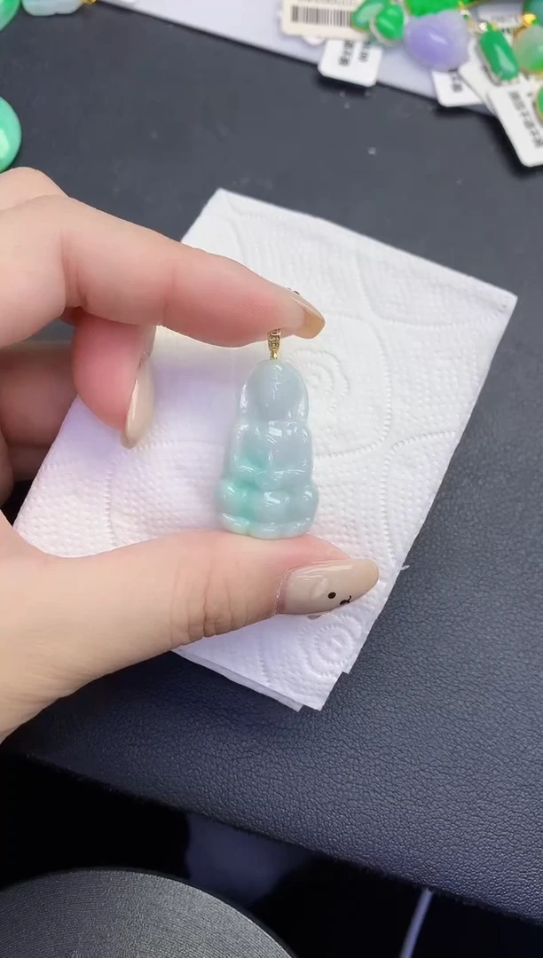 颈饰未镶嵌翡翠缅甸天然翡翠A货