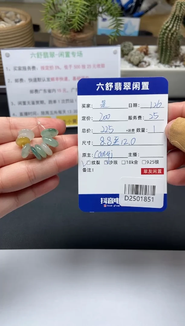 【闪购商品】翡翠颈饰未镶嵌D2501851