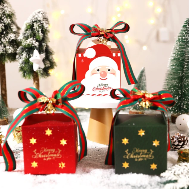 【送灯带】镂空圣诞礼盒苹安果平安夜包装盒 1个（需要自行组装）