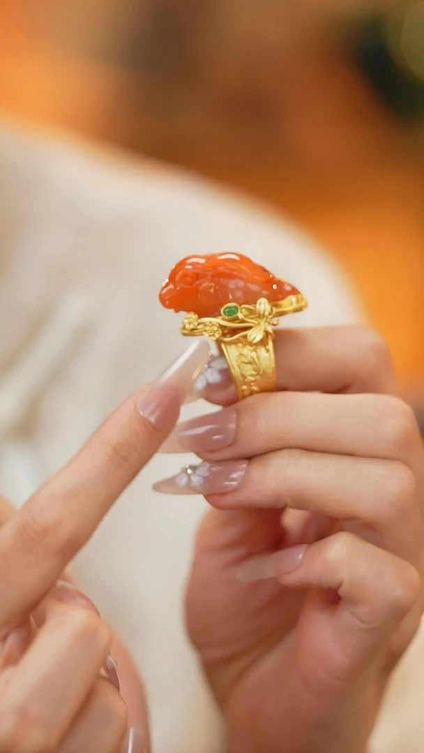 翡翠戒指银S925镶嵌新款