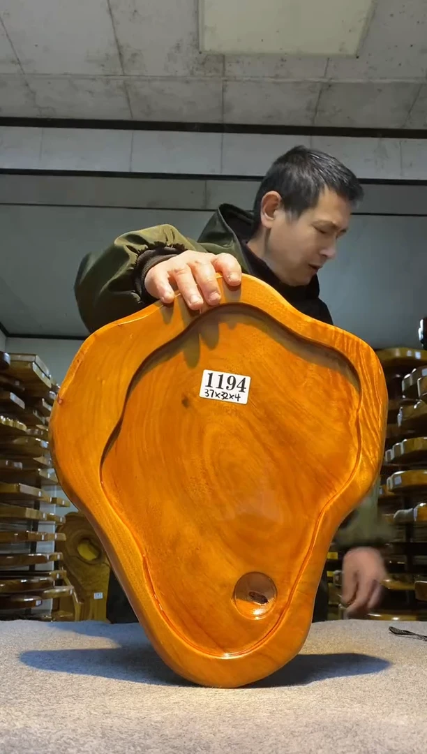 实木茶盘 一物一拍（不含配件）