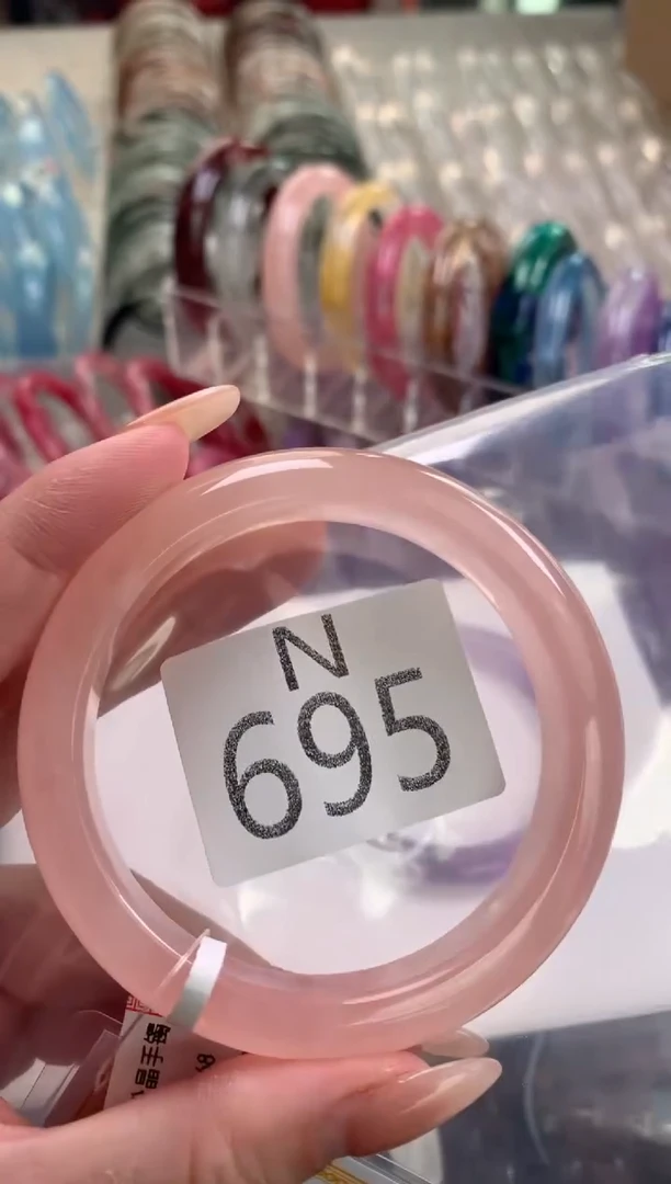 水晶珠宝半成品未镶嵌A***唐水晶手镯695-57