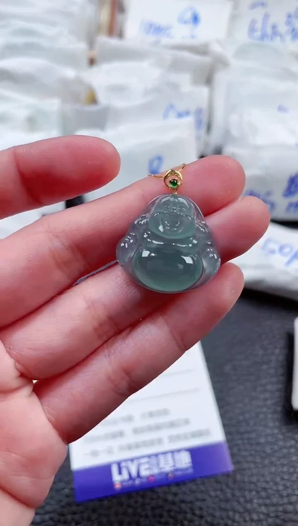 【闪购商品】翡翠颈饰18K金镶嵌00095000