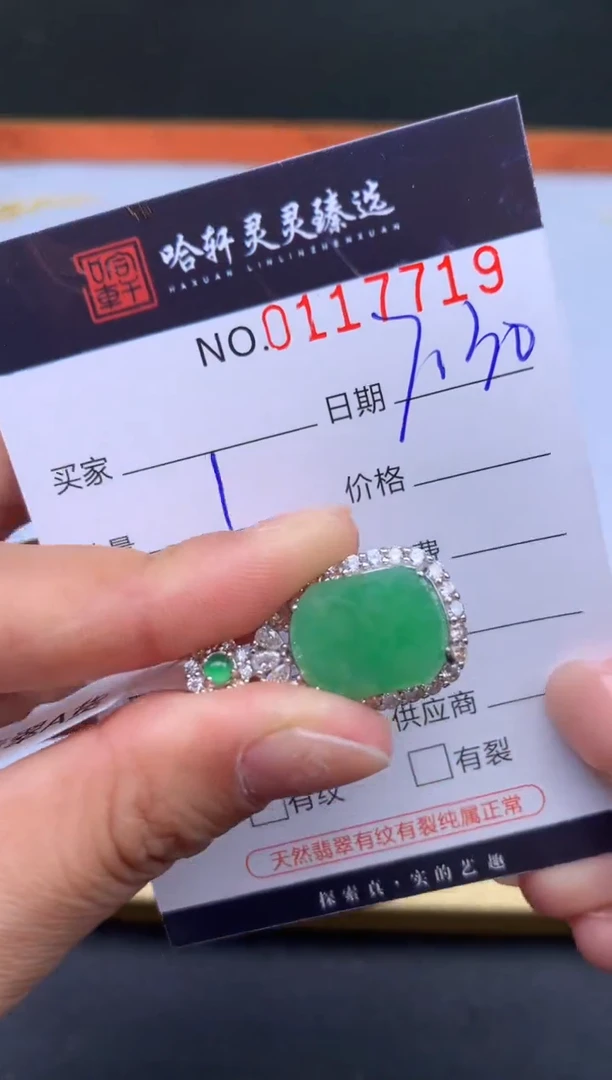 翡翠挂件未镶嵌哈轩  挂件1