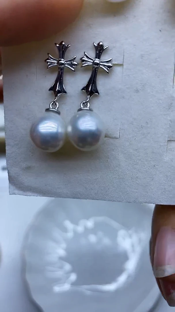 未镶嵌耳饰淡水珍珠耳环