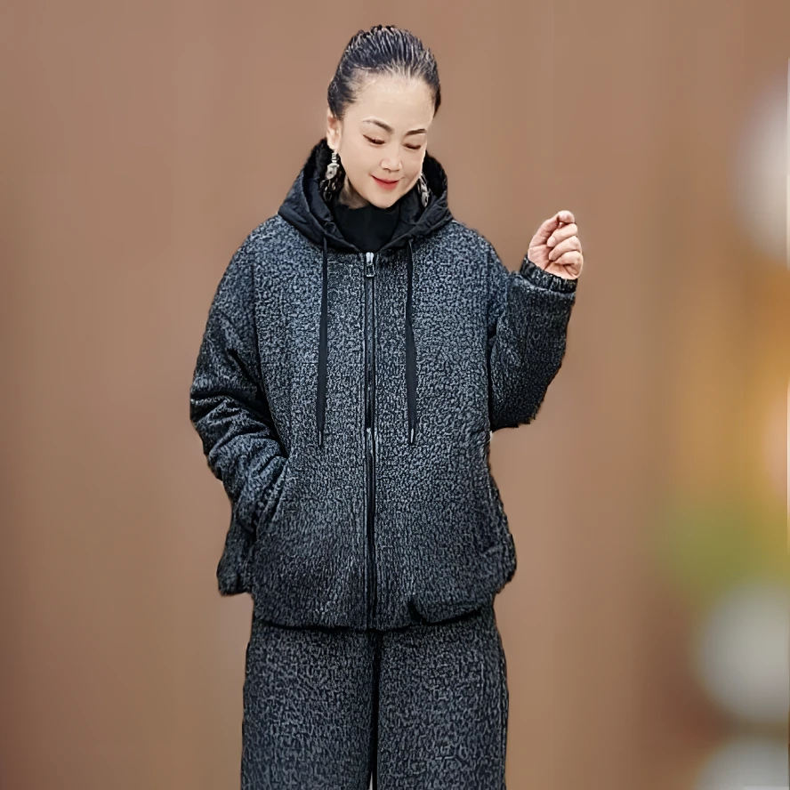 940连帽加棉小外套 洋气时尚 百搭个性宽松 舒适小帽款 雅致有范