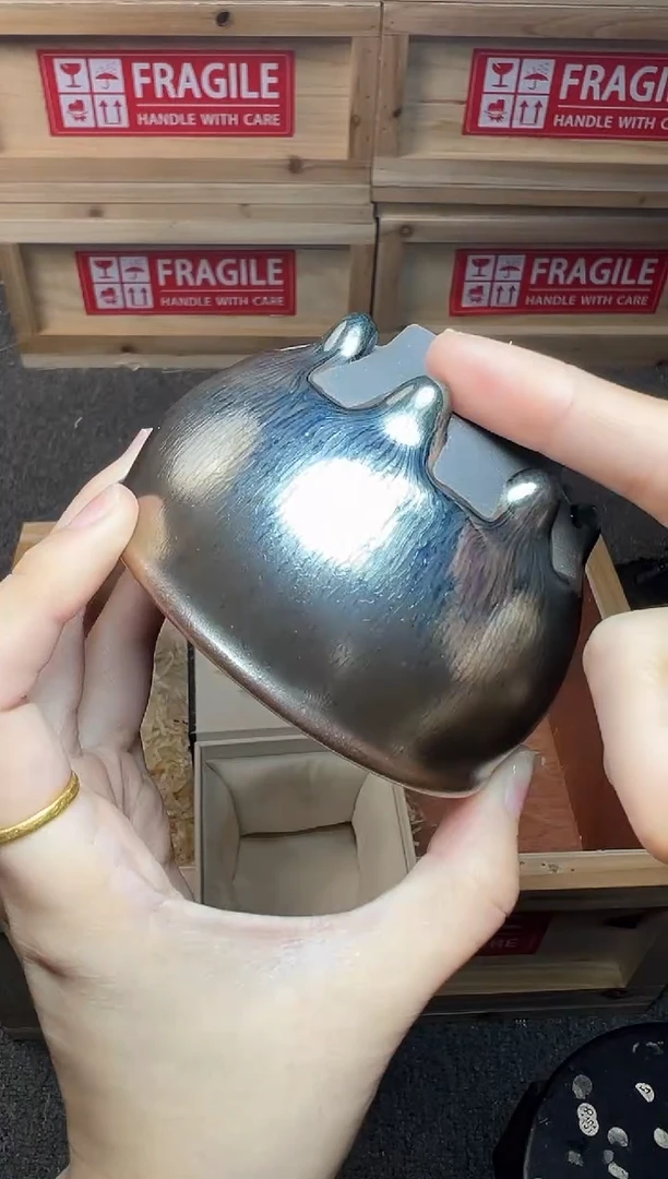 茶盏八方来财 建窑建盏主人杯