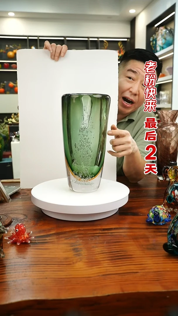 琉璃手工艺品外贸尾货花瓶080