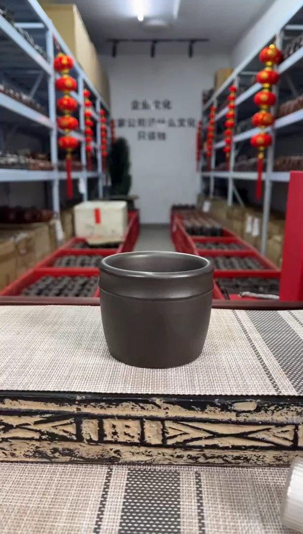 【闪购商品】紫砂茶杯石黄大口主人杯