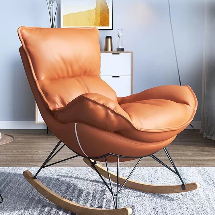 【粉团砖属】家用阳台摇椅懒人沙发休闲躺椅卧室椅客厅轻奢椅