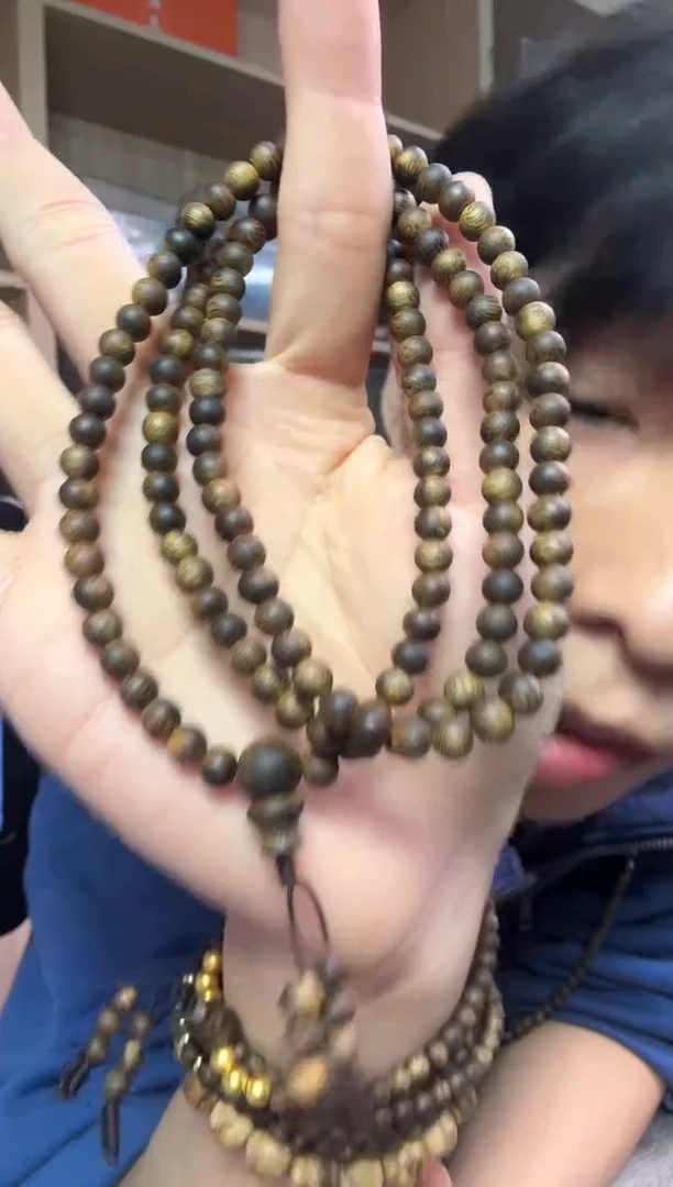 沉香手串06圆珠多圈14克+ 多样性发其一