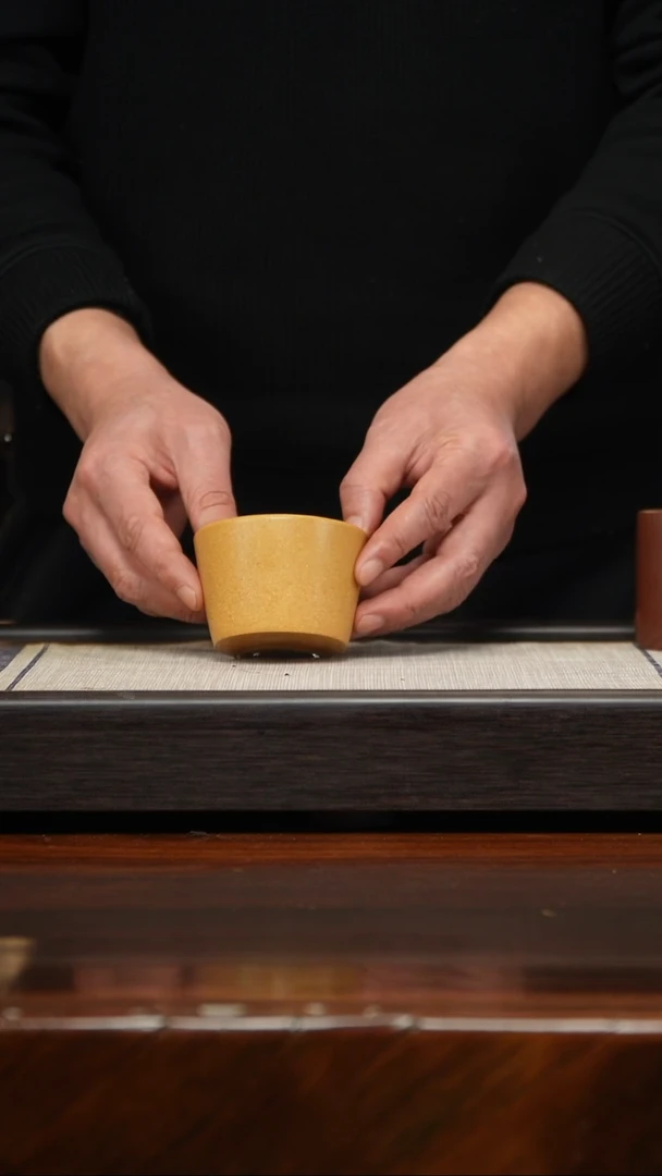 【闪购商品】紫砂茶壶黄金段平底杯