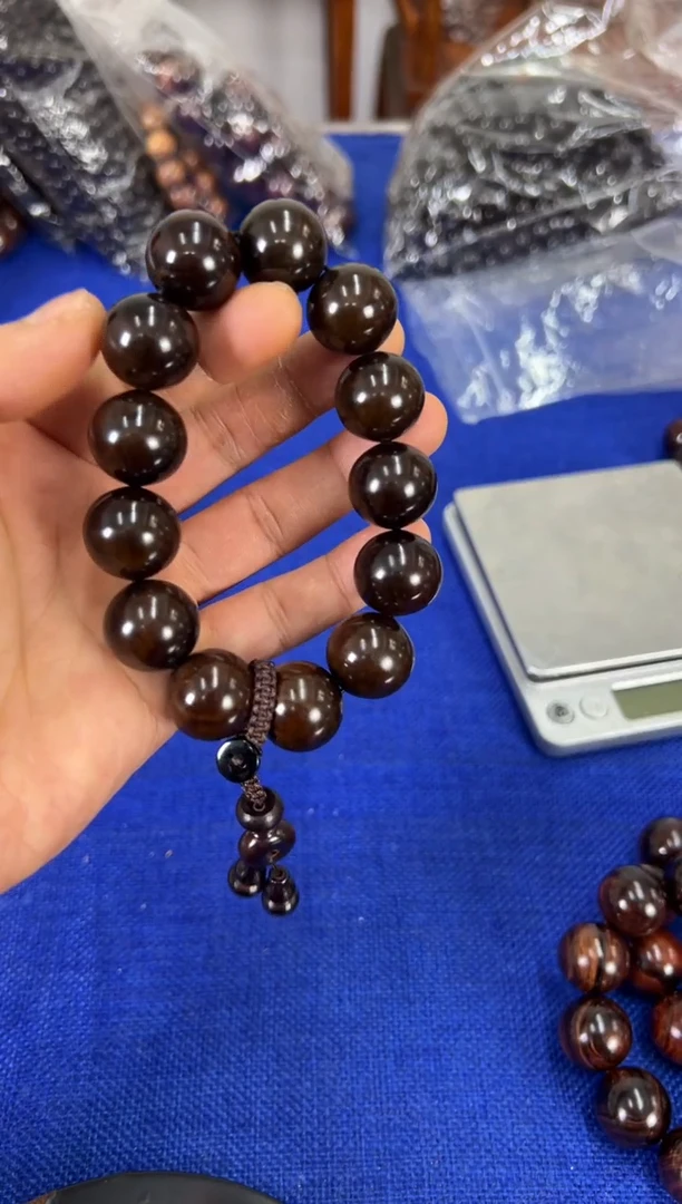 手串/手链黄花梨/降香黄檀2.0水波纹手串