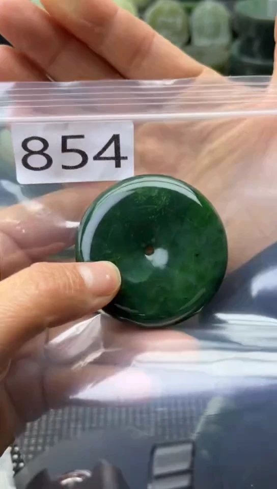 未镶嵌和田玉珠宝半成品扣子