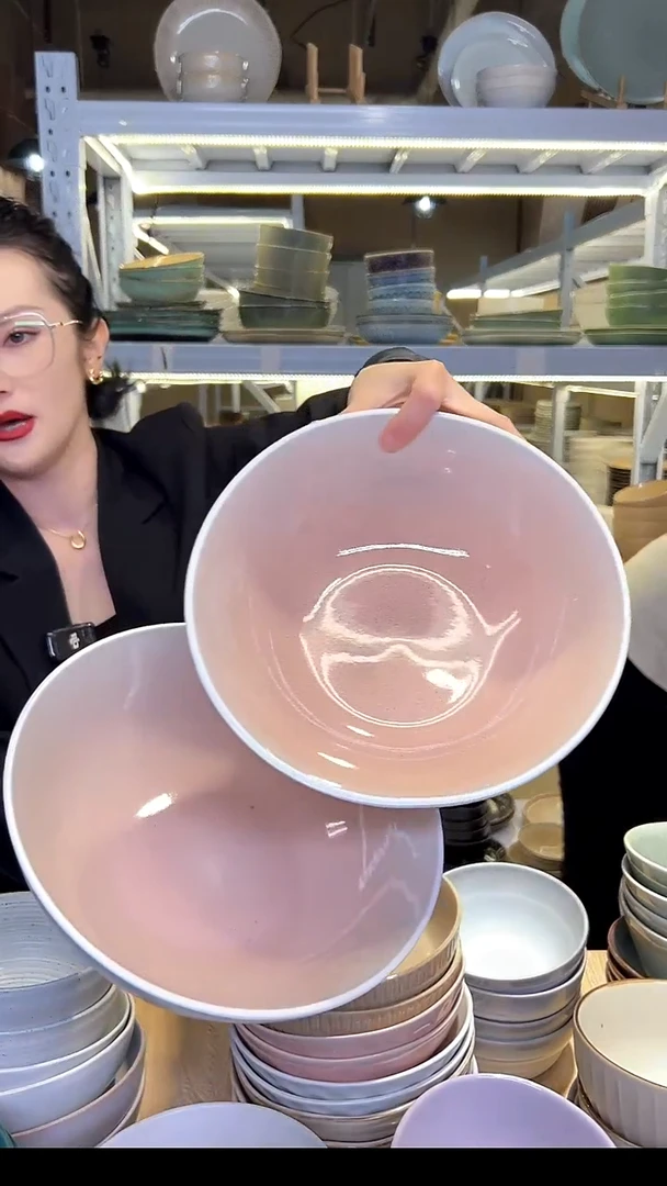 瓷85外贸尾货高温釉下彩陶瓷餐具默认微瑕