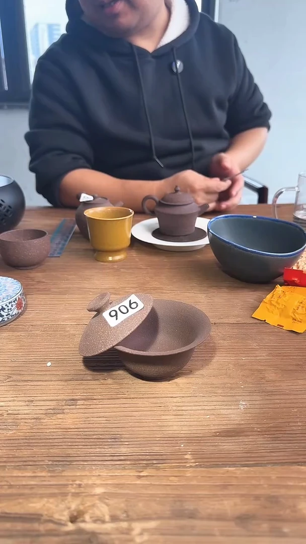 婺州龙窑烧制技艺全手工盖碗（906