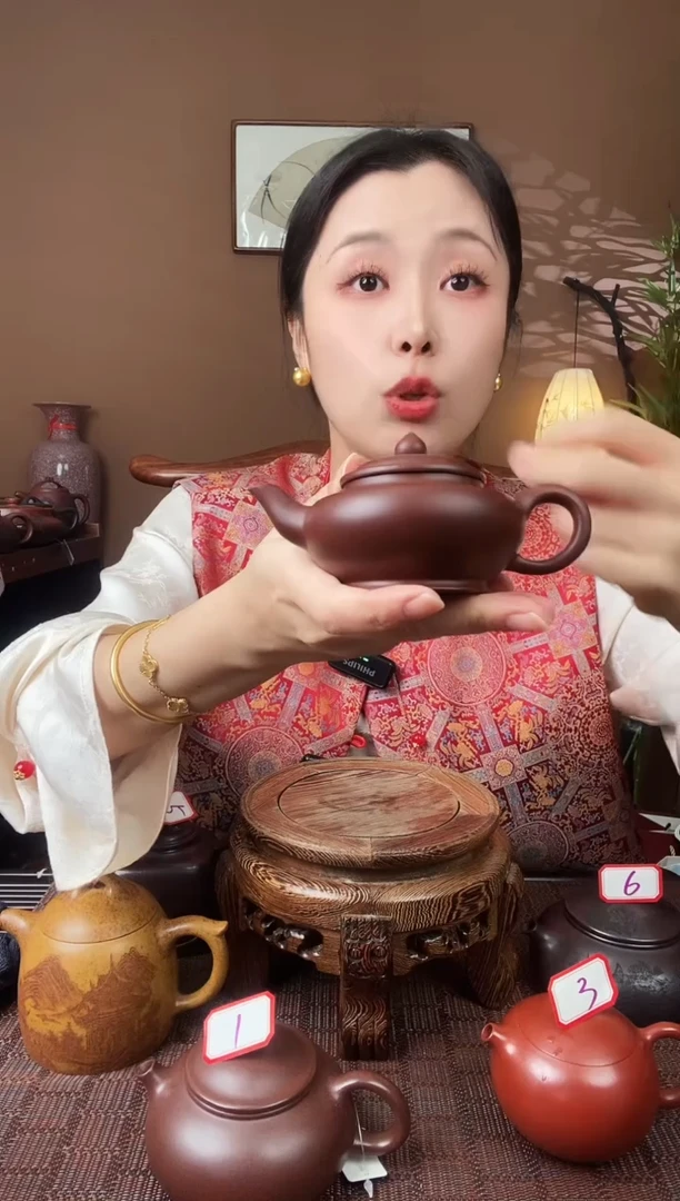 【闪购商品】紫砂茶壶宜兴紫砂壶 徐霞小笑樱