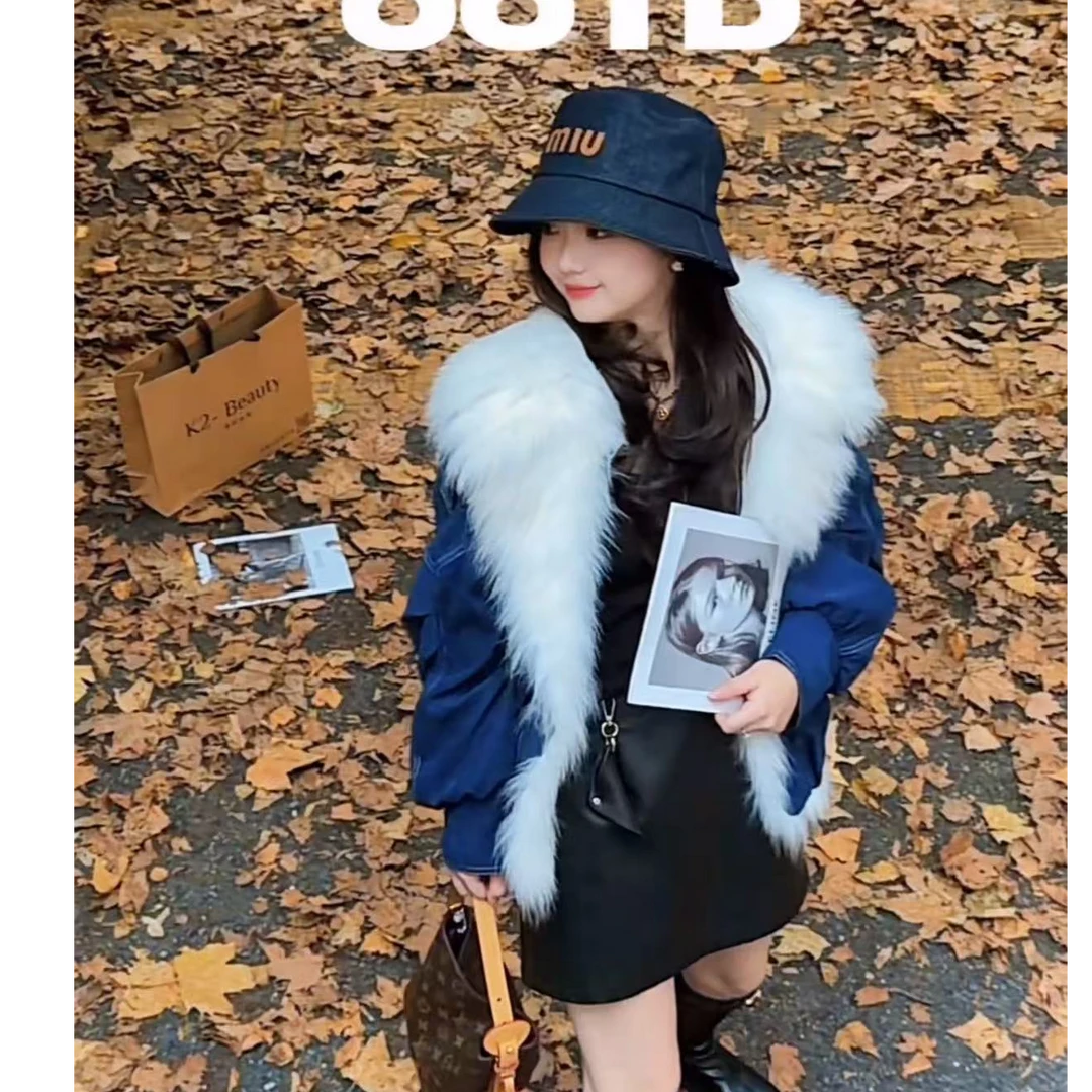 唐琪女装【L2025315】冬季新款高级感百搭显瘦毛毛领外套