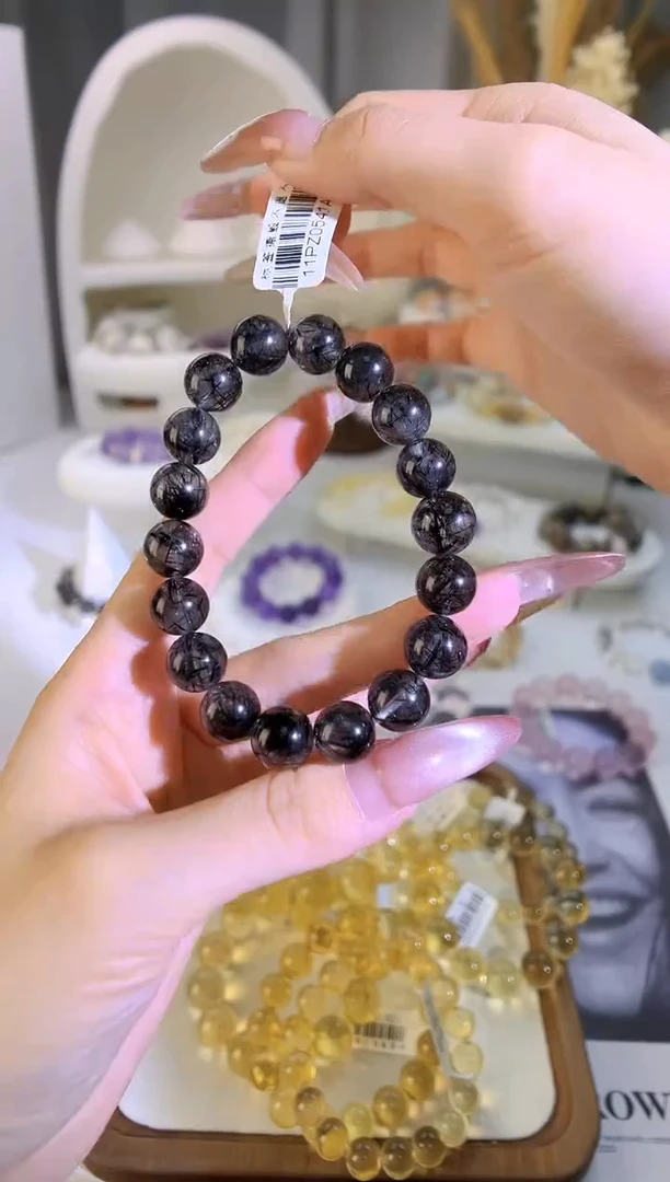 未镶嵌手串水晶黑发晶多样性发其一