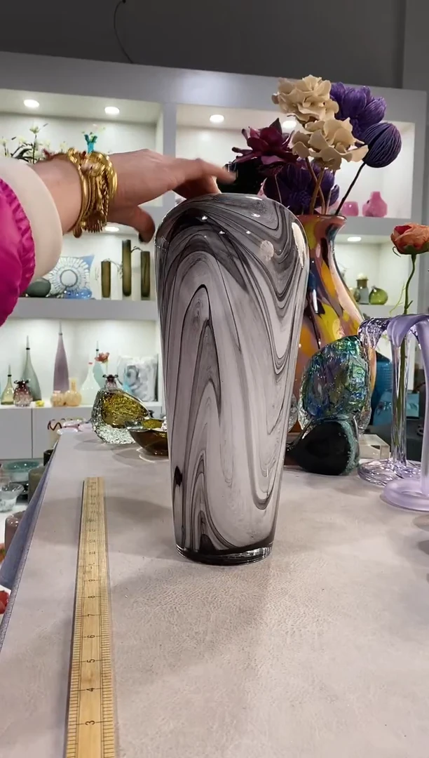 慕忆家手作琉璃花瓶瑕疵