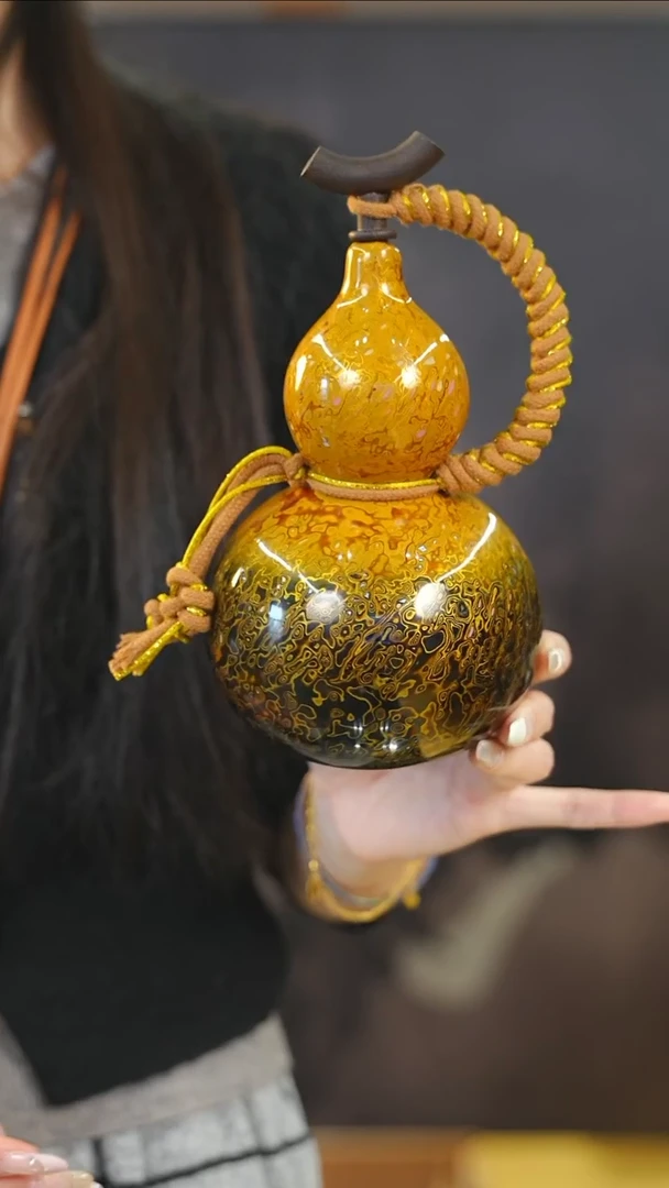 【闪购商品】XQ220漆艺酒葫芦不包手串及旋转底座