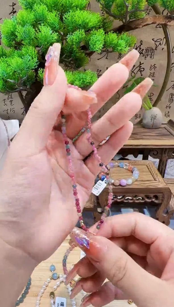 脚链未镶嵌碧玺脚饰@@