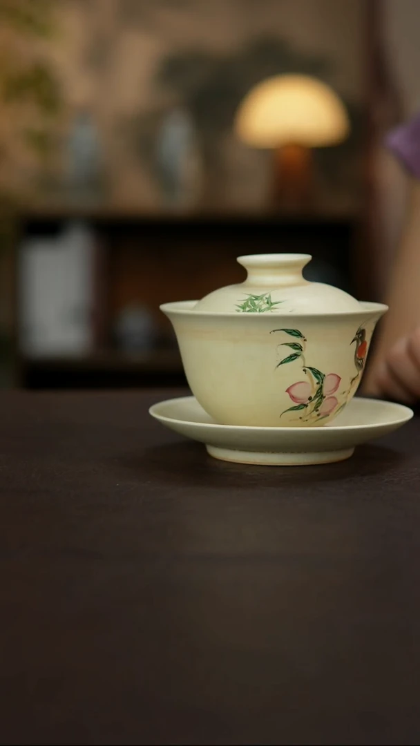 景德镇陶瓷杯碗柴烧多人