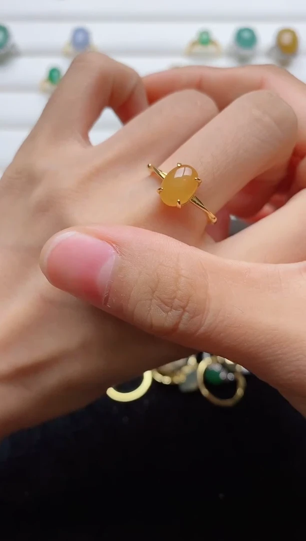 翡翠戒指银S925镶嵌.........