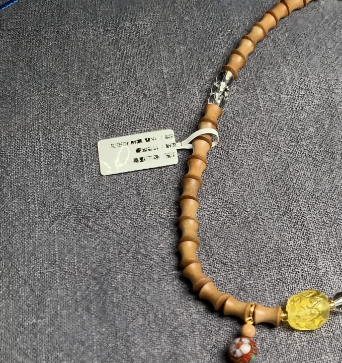 老山檀香sf05162031竹节双圈0.6x0.8cm11.5克JSM