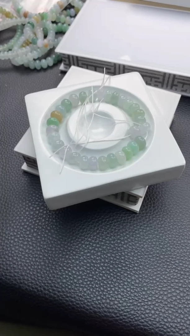 翡翠散珠35天然A货翡翠散珠