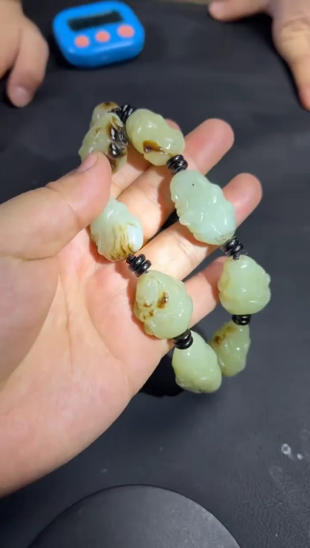 颈饰未镶嵌和田玉肉*龙11