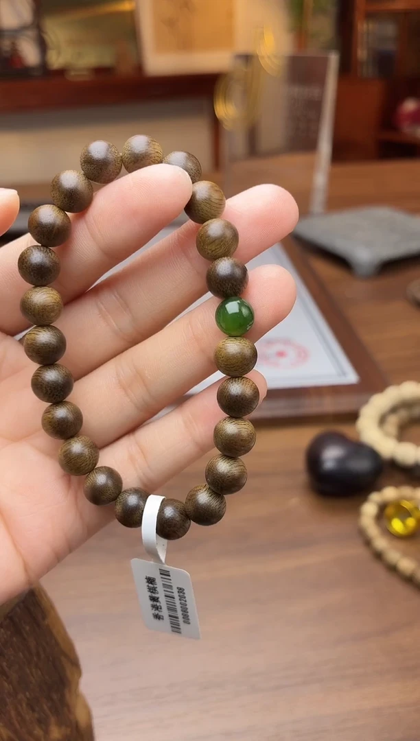 沉香手串沉香【非遗】香港黄棋楠08单圈设计