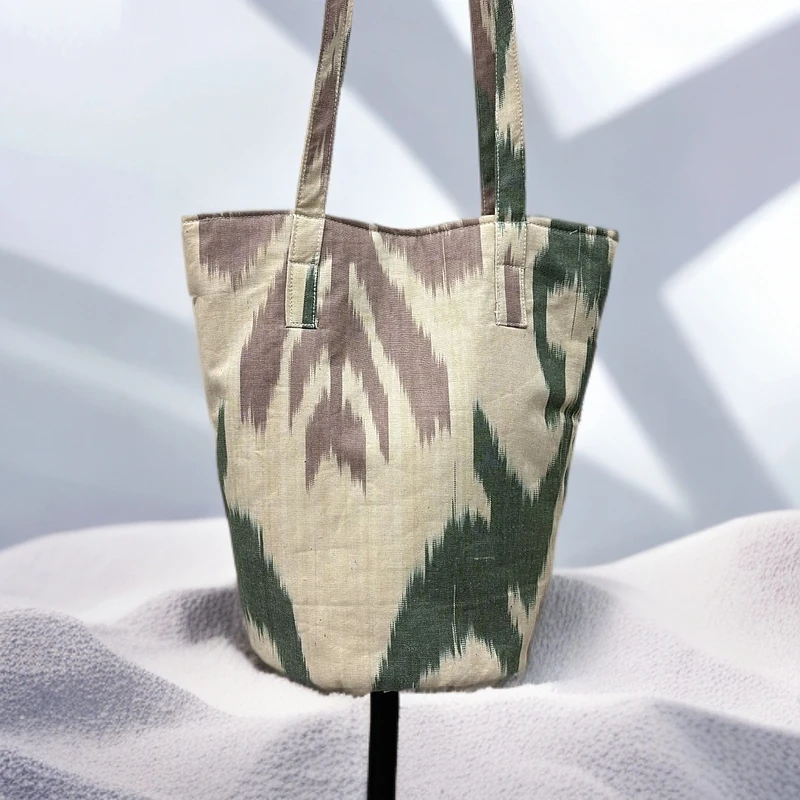 艾德莱斯布织水桶单肩包